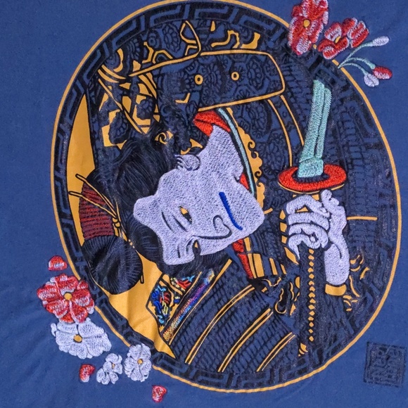 Blue Neptune Samurai Tshirt - Picture 2 of 3